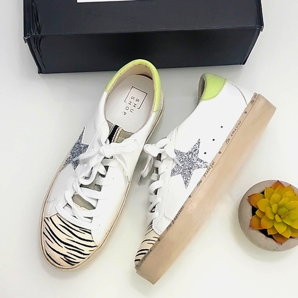 SHU SHOP Reba zebra print sneakers